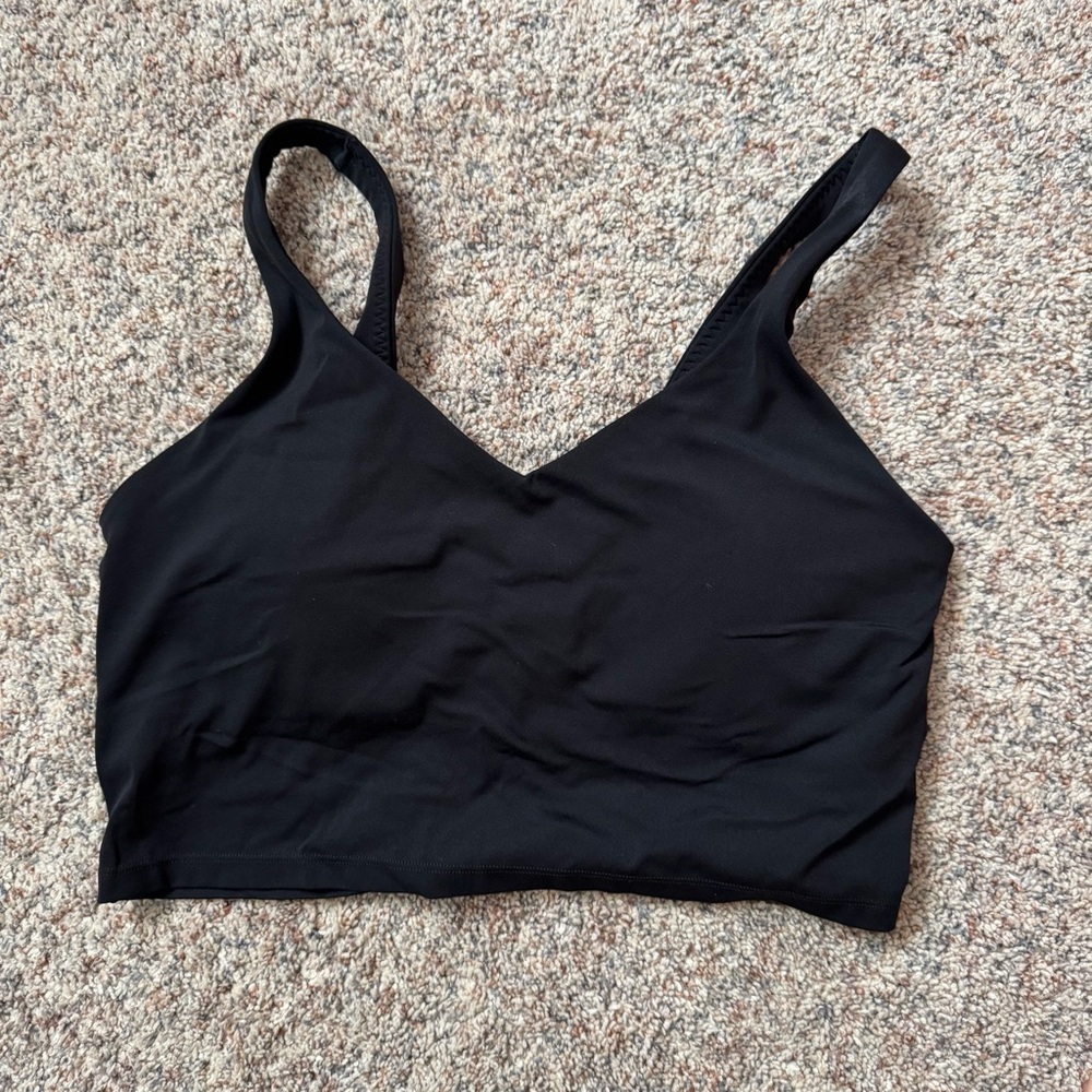Like New Aerie Longline Black Sports Bra